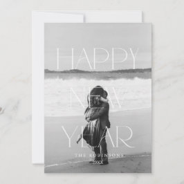 Gott nytt år elegant julkort