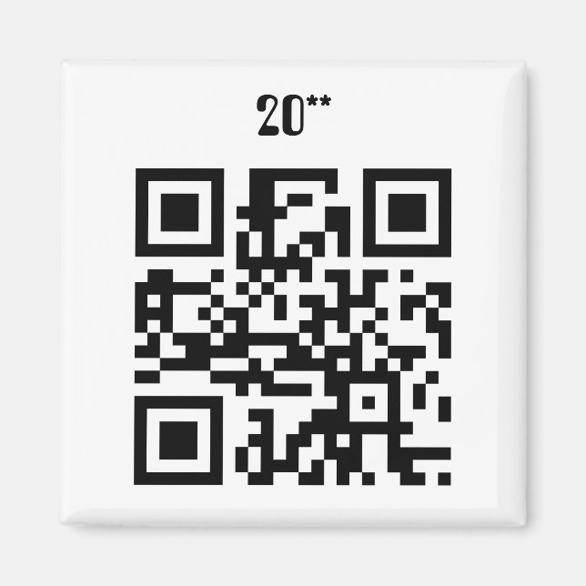 Gott nytt år - engelska magnet (Framsidan)