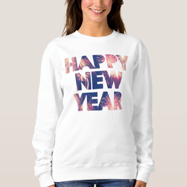Gott nytt år Festive Fireworks Firande T Shirt (Framsida)