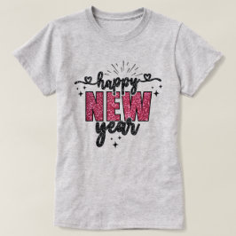 Gott nytt år | Festive Glitter nyår T-Shirt