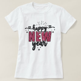 Gott nytt år | Festlig glitter Nytt år T-shirt