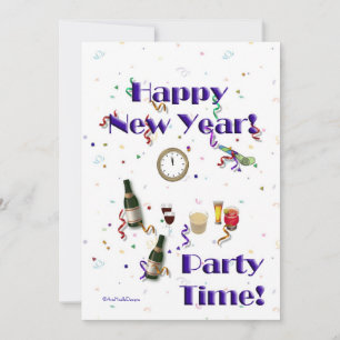 Gott nytt år - Festtid! - Festlig Celebration Inbjudningar