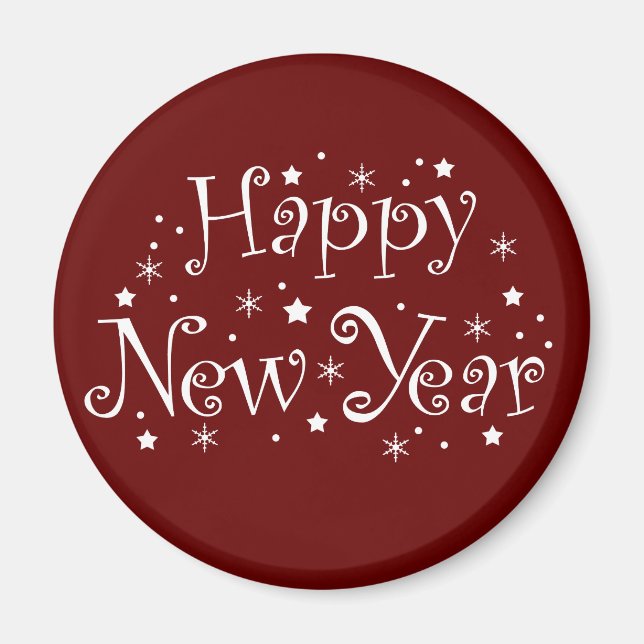 gott nytt år firande event magnet (Framsidan)