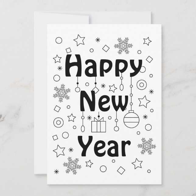 Gott nytt år firande inbjudningar (Framsida)