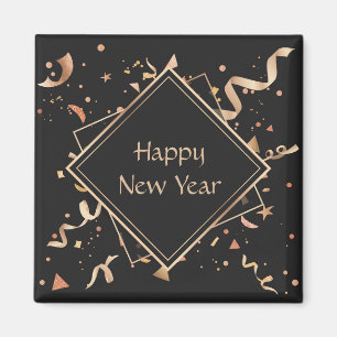 Gott nytt år firande magnet