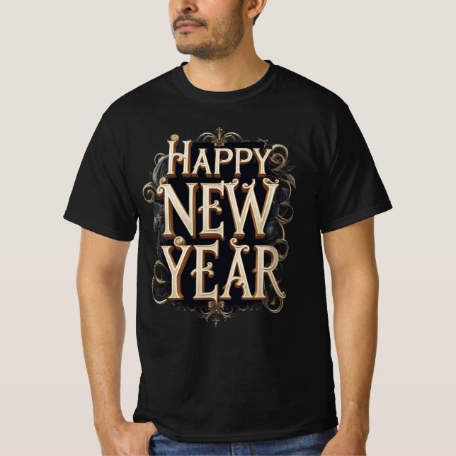 Gott Nytt År-firande T Shirt (Framsida)