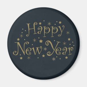 gott nytt år firandeevenemang magnet