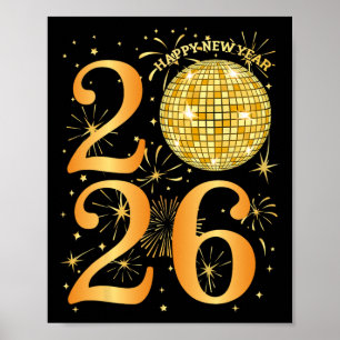 Gott nytt år Fireworks 2026 Nyårsafton Part Poster