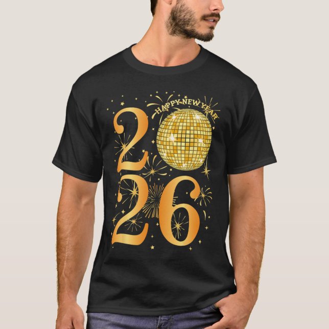 Gott nytt år Fireworks 2026 Nyårsafton Part T Shirt (Framsida)