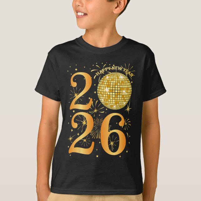 Gott nytt år Fireworks 2026 Nyårsafton Part T Shirt (Framsida)