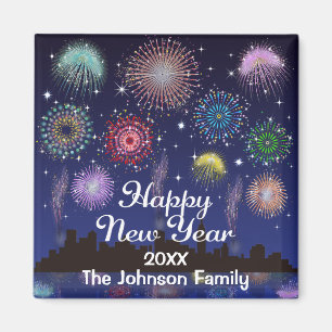 gott nytt år Fireworks Magnet
