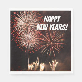 Gott nytt år Fireworks Pappersservett