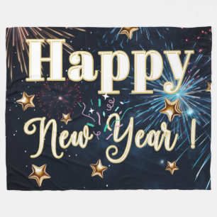 Gott nytt år fleecefilt