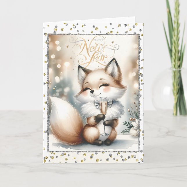 Gott nytt år Fox Kort (Framsida)