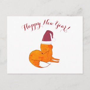 Gott nytt år Fox-vykort Vykort