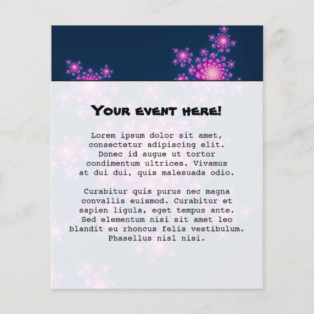 Gott Nytt År Fraktal Flygblad (Framsidan)