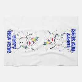 Gott nytt år från det högaktande Snögubbe Kökshandduk