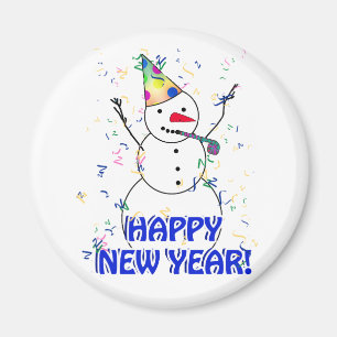 Gott nytt år från det högaktande Snögubbe Magnet