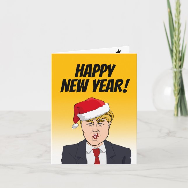 Gott nytt år från Donald Trump Kort (Framsida)