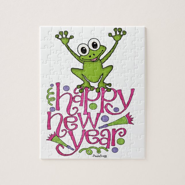 Gott nytt år från Frisky, Frog Pussel (Vertikal)