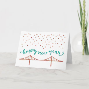 Gott nytt år från San Francisco! Helgkort