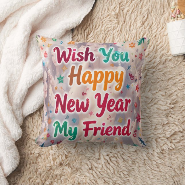 Gott nytt år Friend Kudde (Filt)