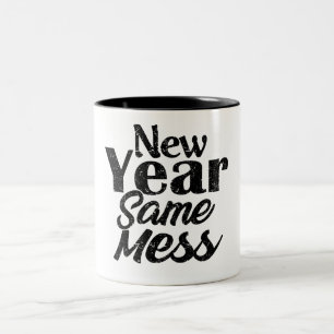 Gott nytt år Funny Mug Två-Tonad Mugg