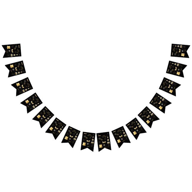 Gott nytt år GB vimplar banner (Alla)