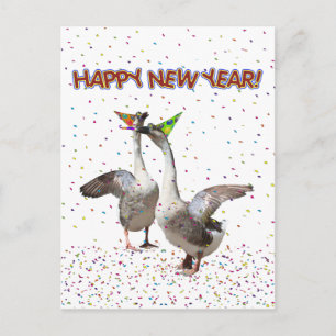 Gott nytt år Geese Helg Vykort