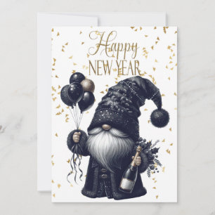 Gott nytt år Gnome Meddelande