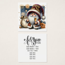 Gott nytt år! Gnome-serien Fyrkantigt Visitkort