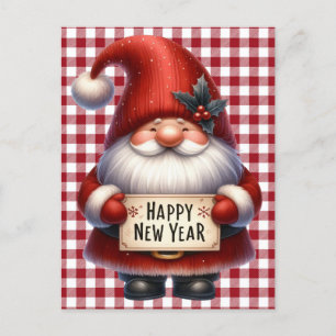Gott nytt år Gnome-vykort Vykort