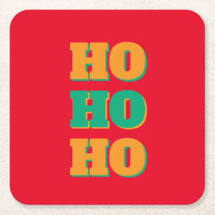 Gott Nytt År God Jul Höckertid HoHo Underlägg Papper Kvadrat