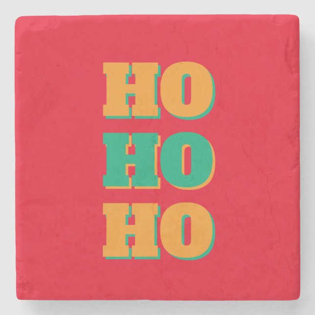 Gott Nytt År God Jul Höcktid HoHo Stenunderlägg (Framsidan)