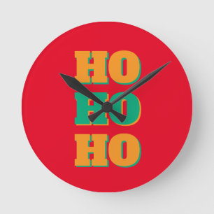 Gott Nytt År God Jul Högtidshelg HoHo Rund Klocka