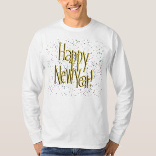 Gott nytt år - Guld om Konfetti T-shirt