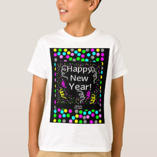 Gott nytt år Hälsning Boys White Basic T Shirt