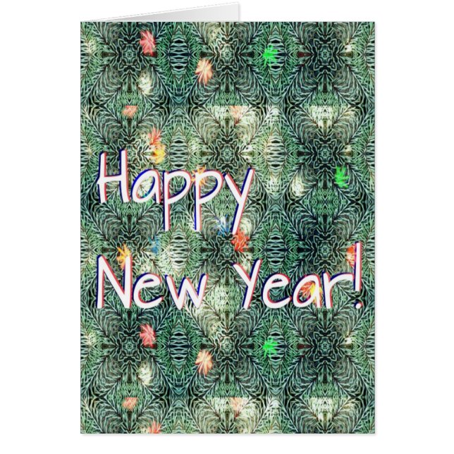 Gott nytt år hälsningskort (Framsidan)