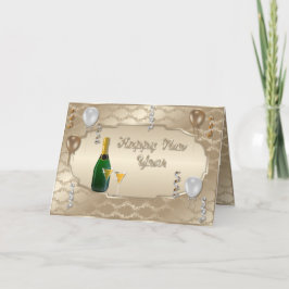 Gott nytt år hälsningskort helgkort