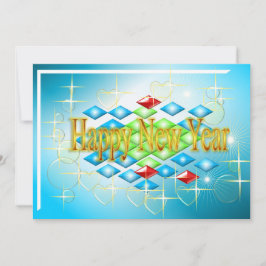 Gott nytt år-hälsningskort julkort