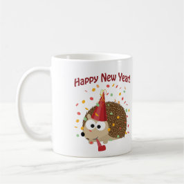 Gott nytt år Hedgehog! Kaffemugg