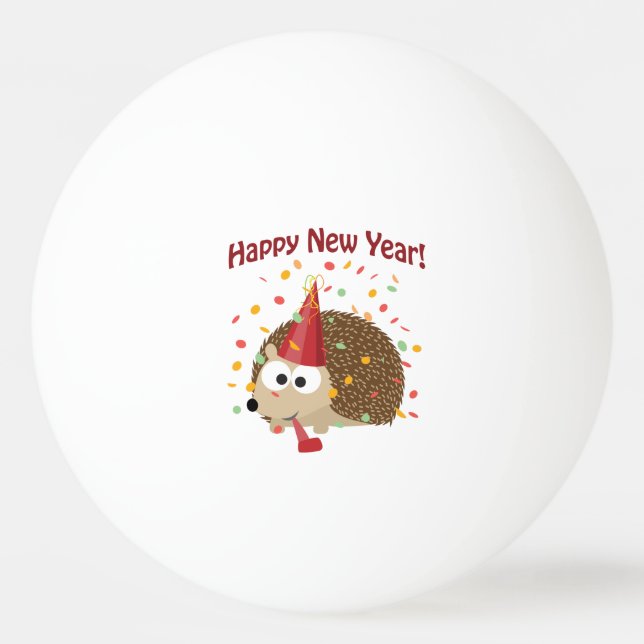Gott nytt år Hedgehog! Pingisboll (Framsidan)