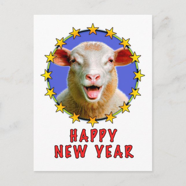 GOTT NYTT ÅR HELG VYKORT (Framsida)