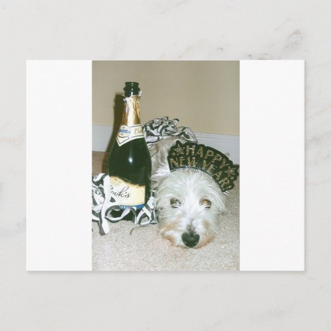 Gott nytt år helg vykort (Framsida)