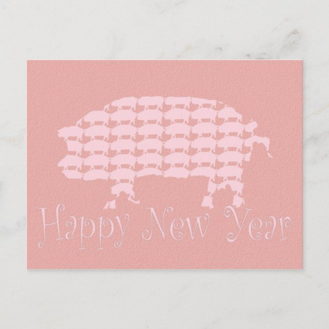 Gott nytt år helg vykort (Framsida)