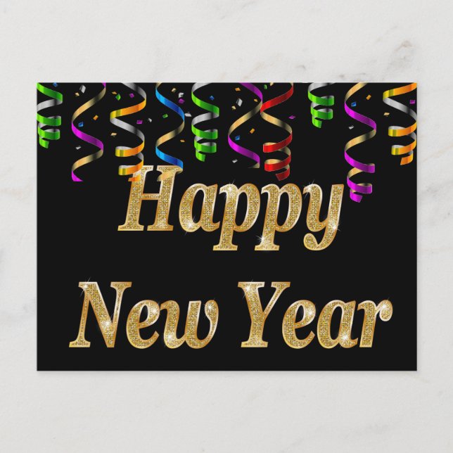 Gott nytt år helg vykort (Framsida)