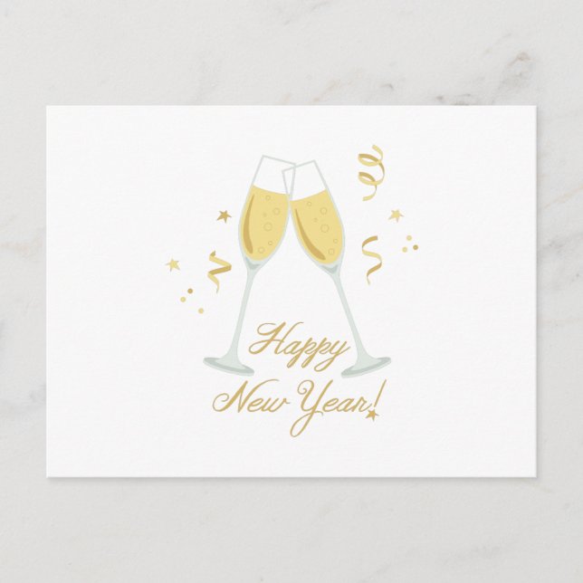 Gott nytt år helg vykort (Framsida)