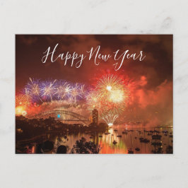 Gott nytt år helg vykort