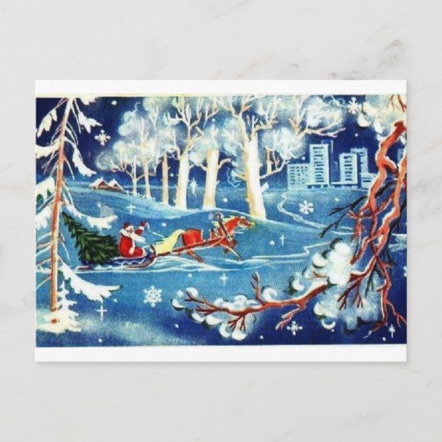 Gott nytt år! helg vykort (Framsida)