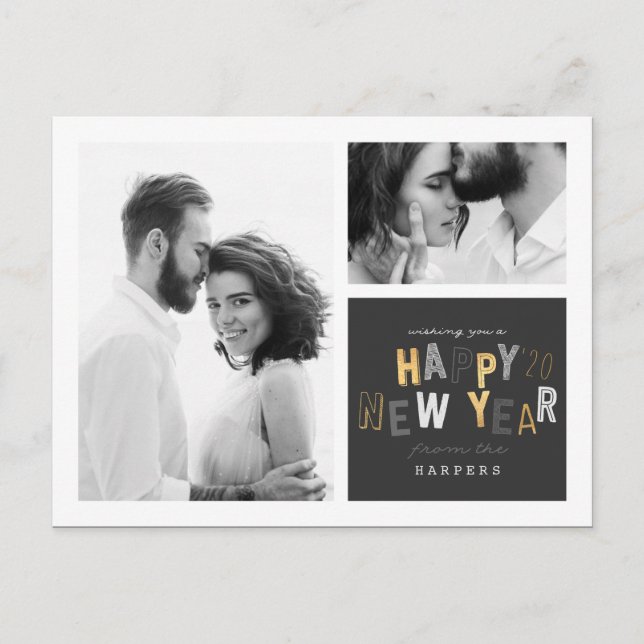 GOTT NYTT ÅR HELG VYKORT (Framsida)